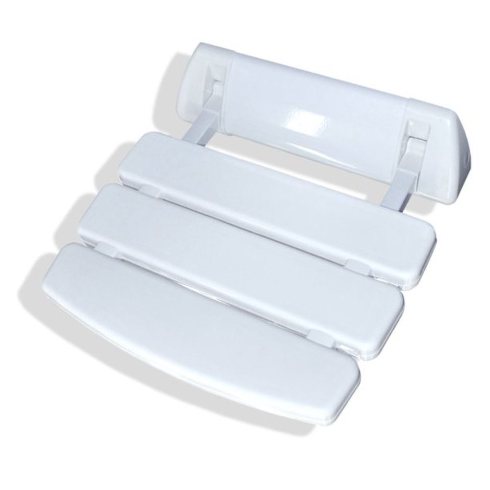 NEW in Box Steamspa Ss-C Fold-Up Wall Mounted Plastic Shower Bath Seat - White